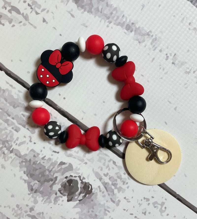 Bow Silicone Bead Bracelet