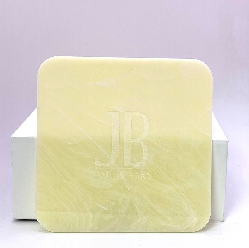 1/8" Light Yellow Marble Acrylic Sheet