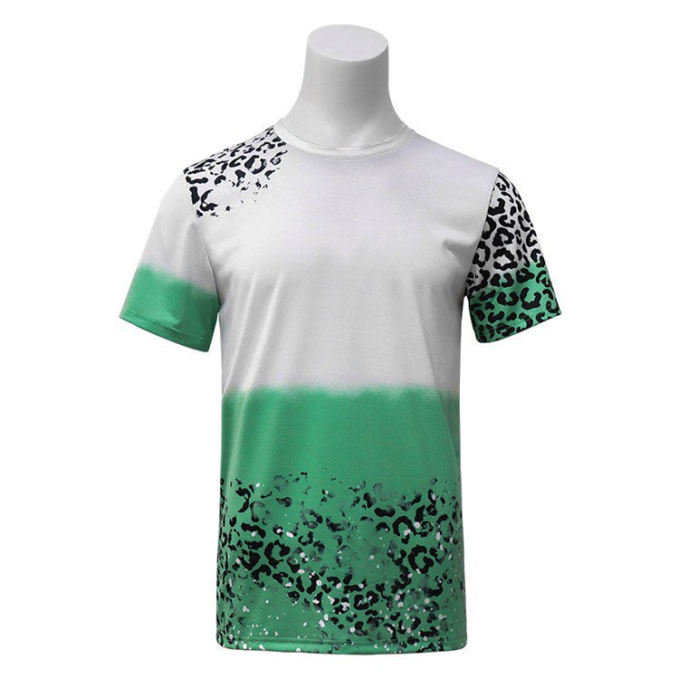 Polyester Bleach T-Shirt - Irish Leopard