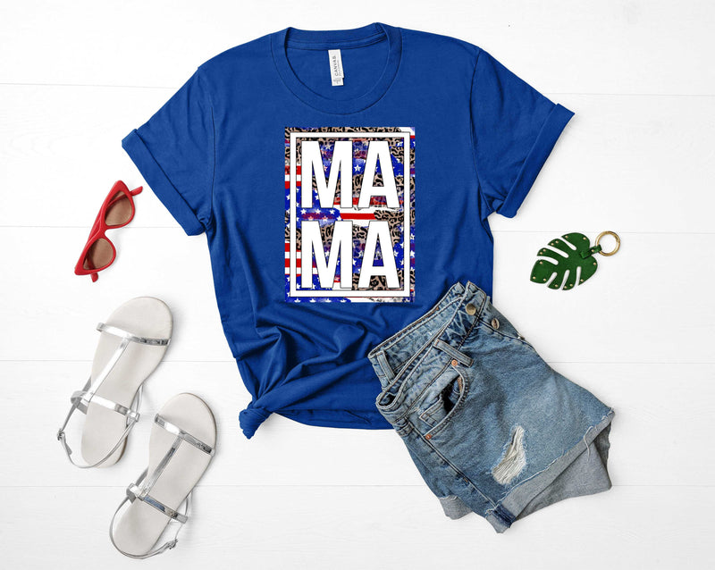 American Leopard Mama - Graphic Tee