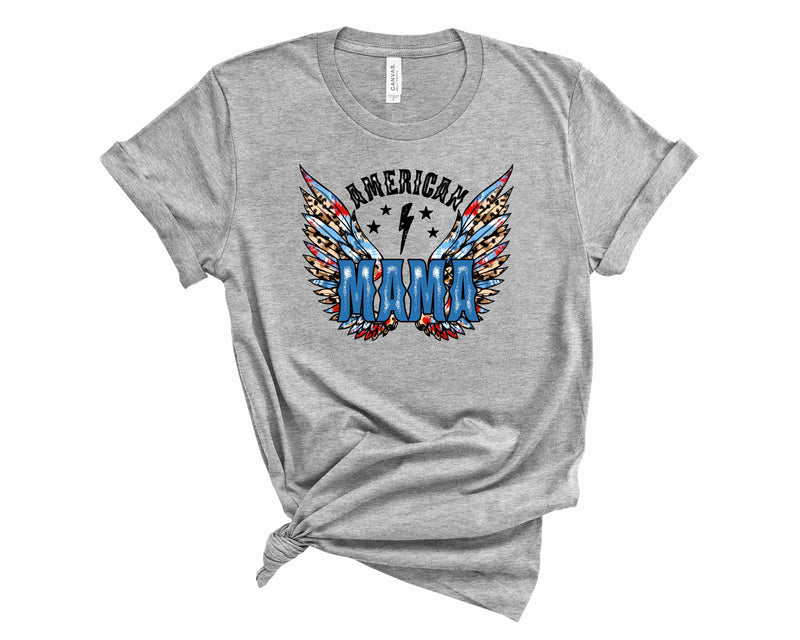 American Mama Leopard- Graphic Tee