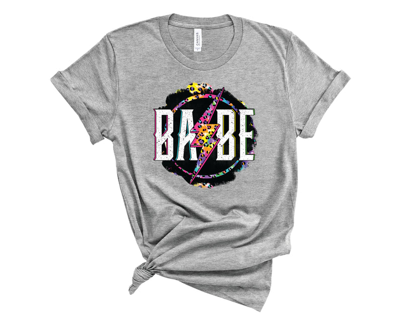 Babe Rainbow Leopard Lightning - Graphic Tee