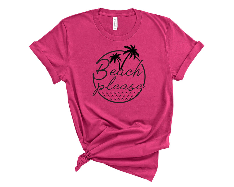 Beach Please Waves - Graphic Tee