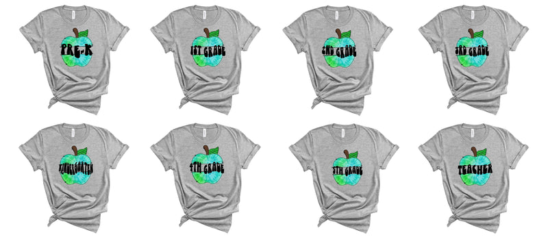 Blue-Green apple Grades - Graphic Tee