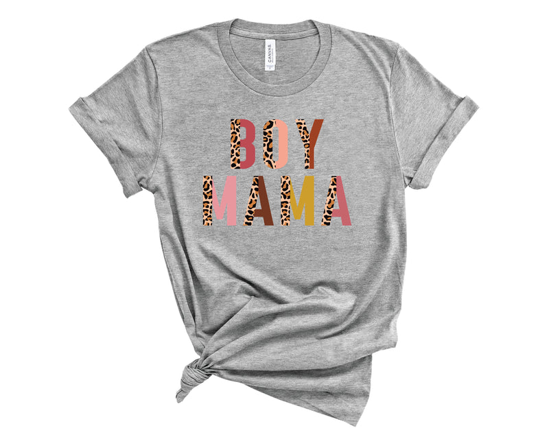 Boy Mama Half Leopard - Graphic Tee