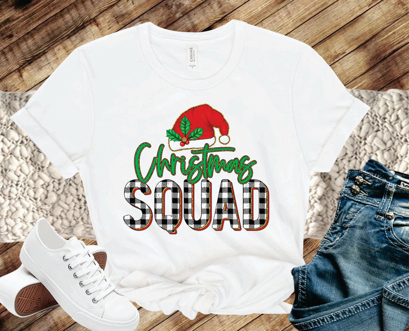 Christmas Squad Buffalo Plaid - Graphic Tee