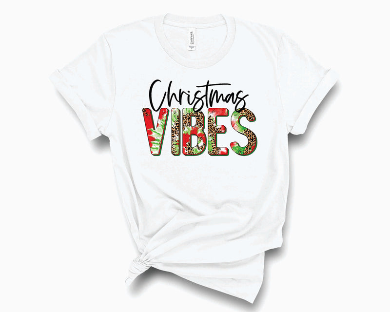 Christmas Vibes Leopard Tie Dye - Transfer