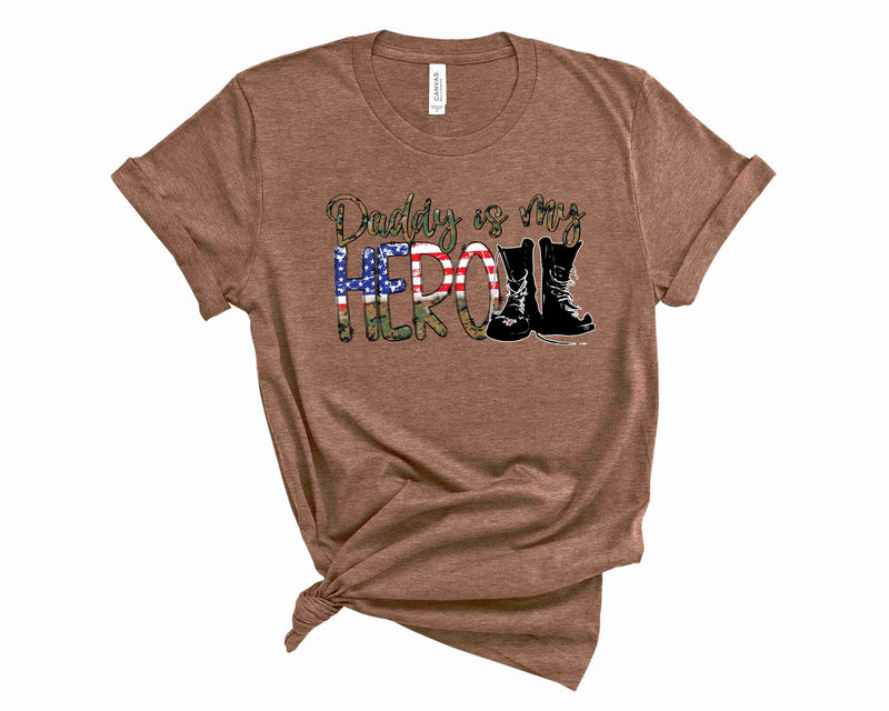 Daddy is my hero brown - Graphic Tee