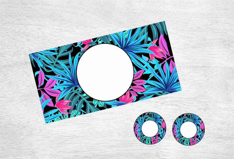 Dark Hawaiin Floral Car Kit