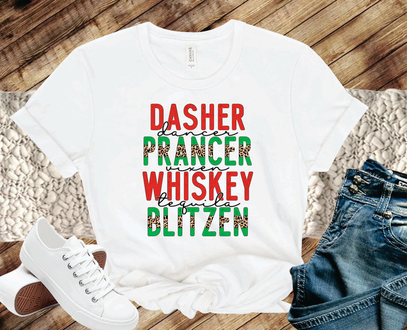 Dasher, Dancer, Tequila, Blitzen Half Leopard - Transfer