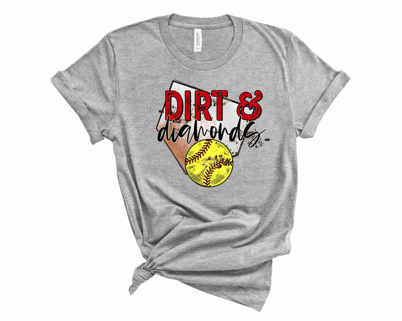Dirt & Diamonds Softball - Graphic Tee