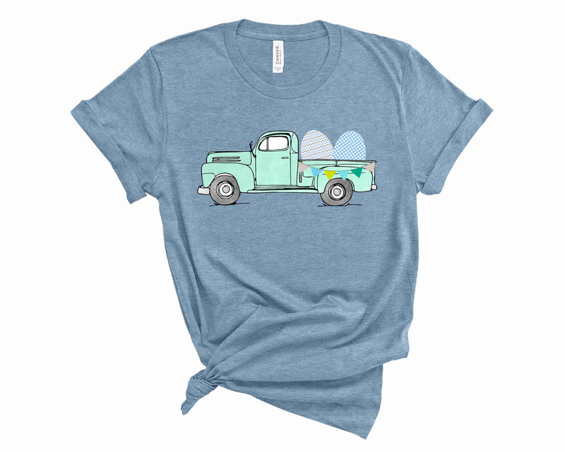 Easter Truck Blue - Transfer