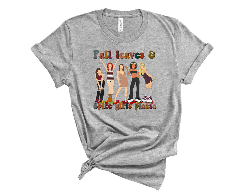 Fall Leaves and  Spice Girls - Graphic Tee