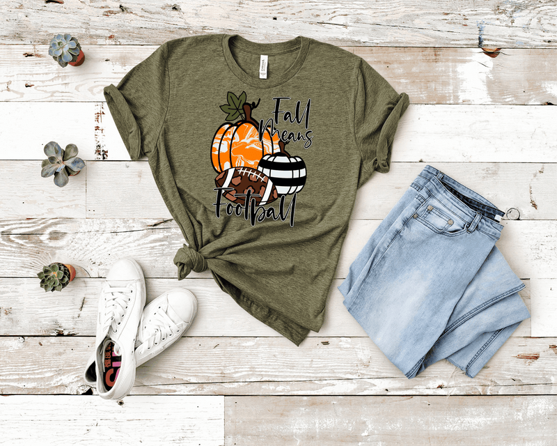 Fall Means Football - Graphic tee