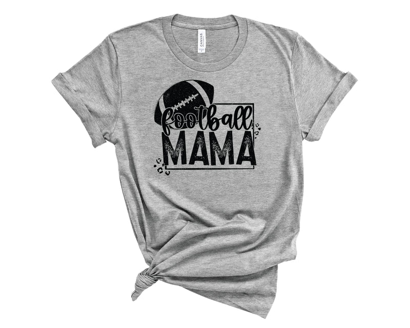 Football Mama Grunge Leopard - Graphic Tee