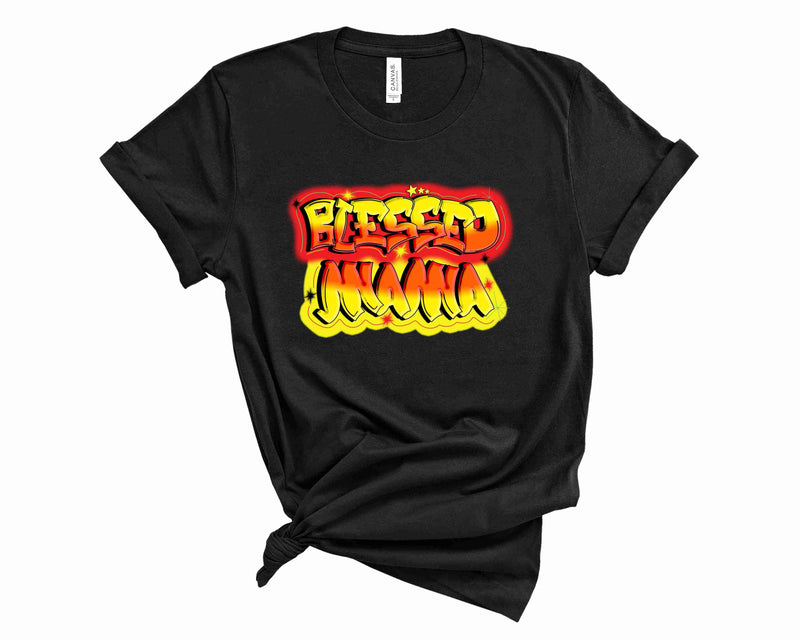 Graffitti Blessed Mama- Graphic Tee