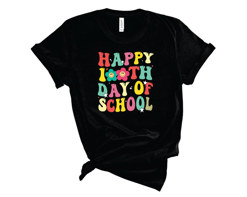 Happy 100th Day Retro - Graphic Tee