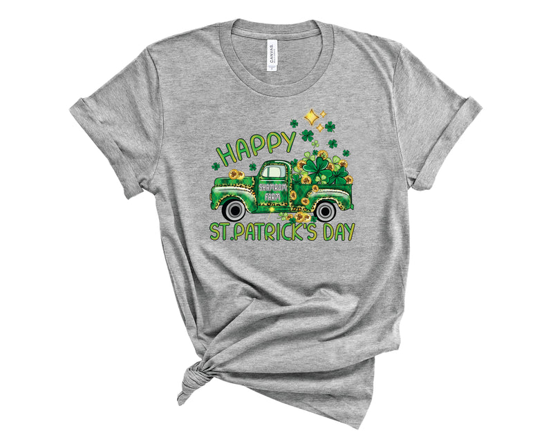 Happy St. Patrick's Day Leopard Truck - Transfer