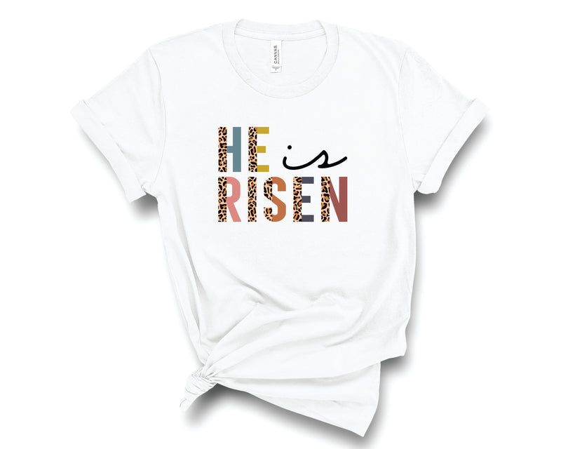 He Is Risen Half Leopard - Graphic Tee