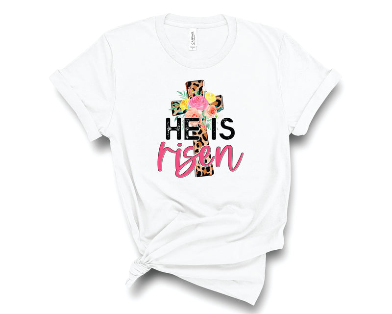 He is Risen Leopard Cross - Transfer