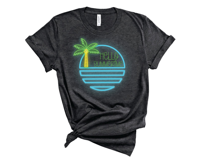 Hello Summertime Neon - Graphic Tee