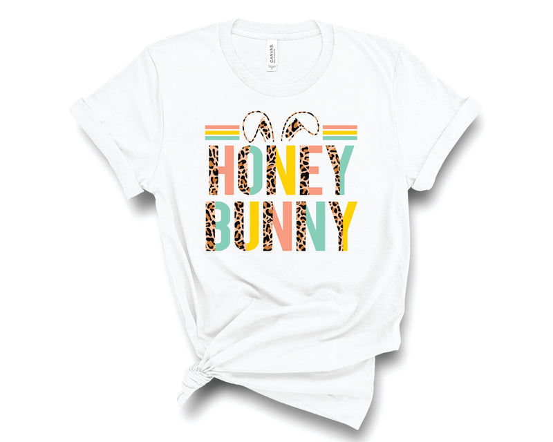 Honey Bunny Half Leopard Peach Mint - Transfer