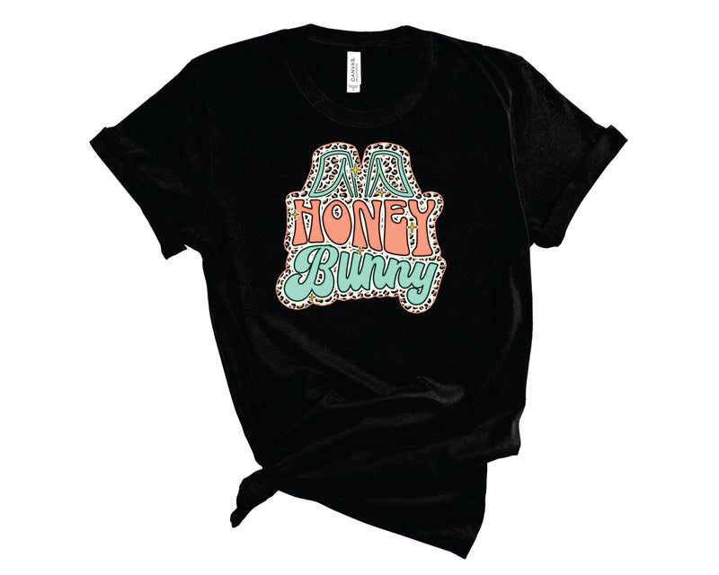 Honey Bunny Retro Peach Mint - Graphic Tee