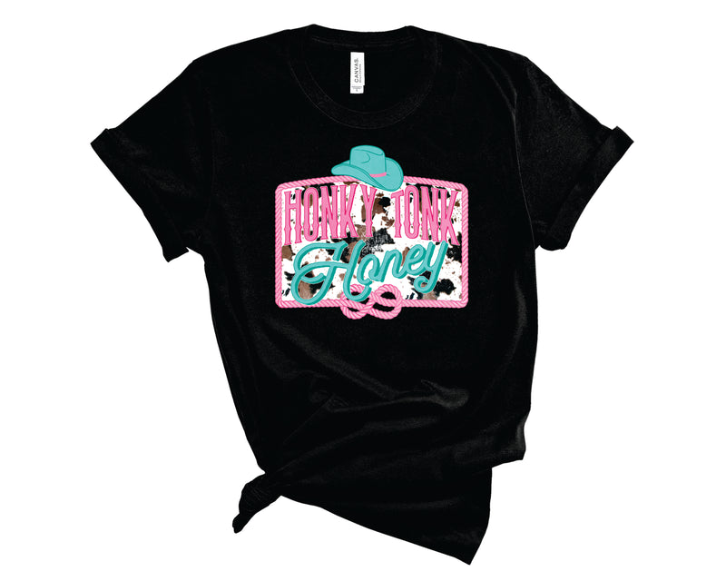 Honky Tonk Honey Cow - Graphic Tee