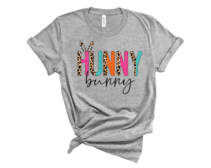 Hunny Bunny Half Leopard Bright  - Graphic Tee