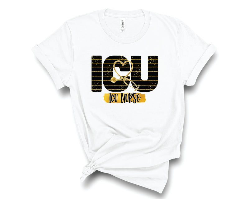 ICU Nurse Black & Gold - Graphic Tee