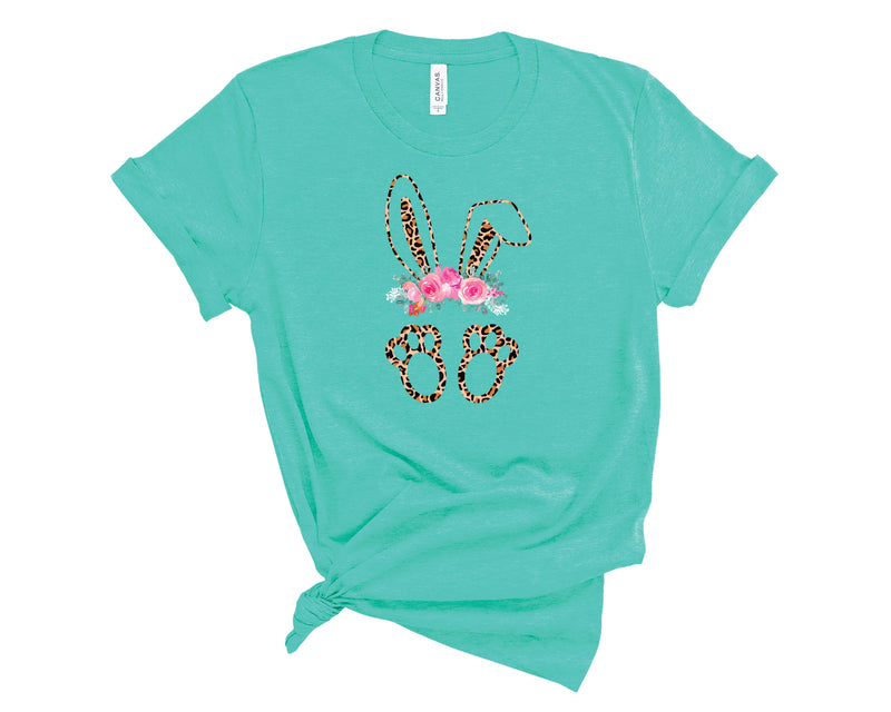 Leopard Bunny Floral Crown - Transfer