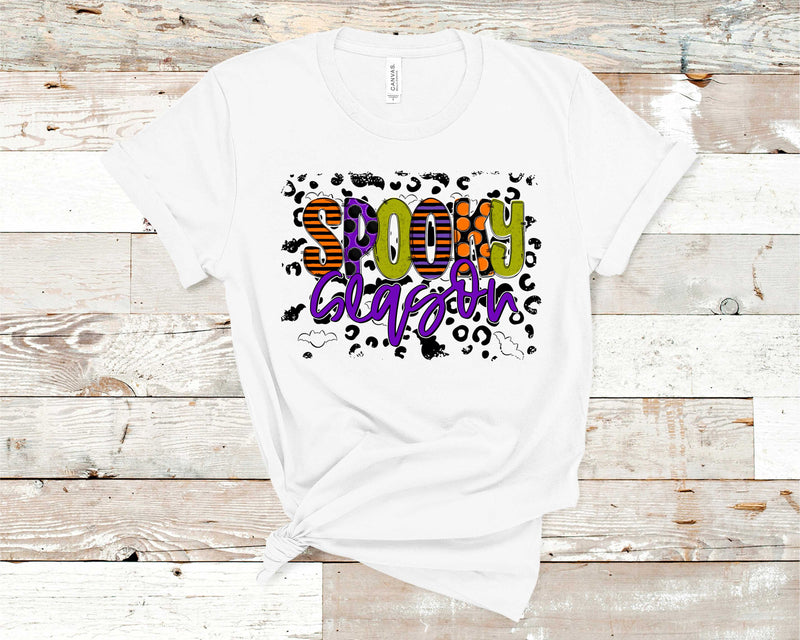 Leopard Spooky Season - Graphic Tee