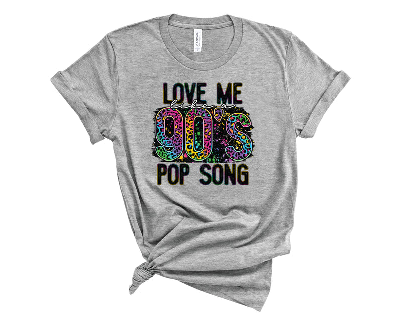 Love Me Like A 90s Pop Song Rainbow Leopard - Transfer