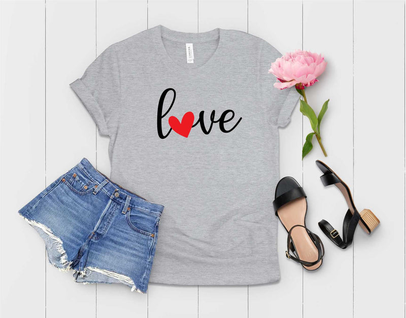 Love Red Heart - Graphic Tee