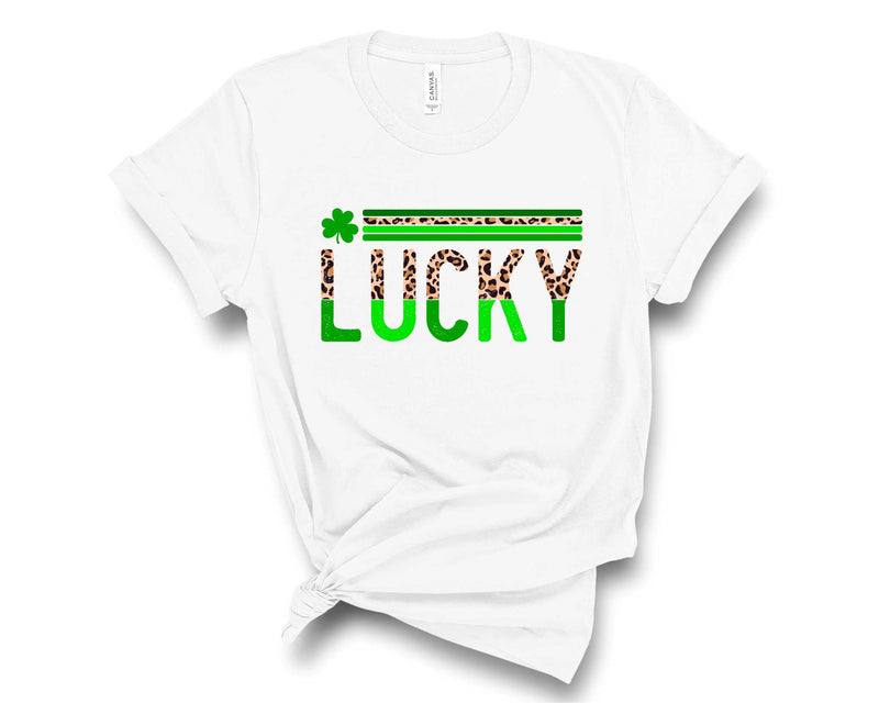 Lucky Half Leopard - Graphic Tee