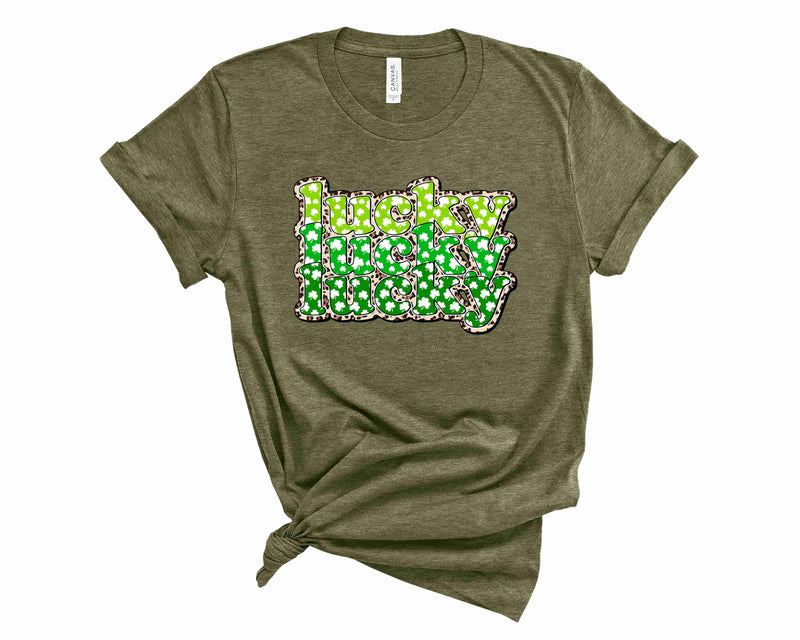 Lucky Lucky Lucky leopard  - Graphic Tee