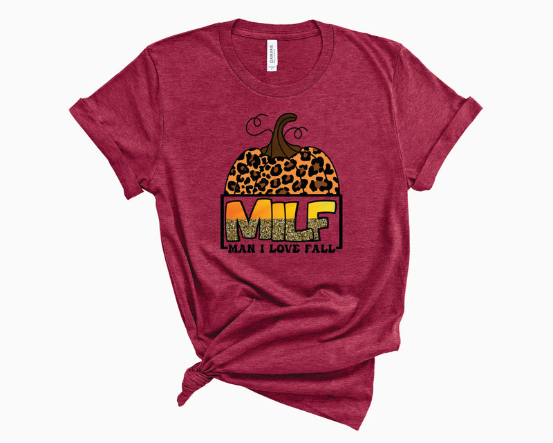 MILF Leopard Glitter- Graphic Tee