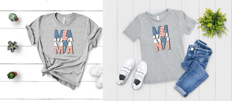 Mama-Mini Patriotic - Graphic Tee