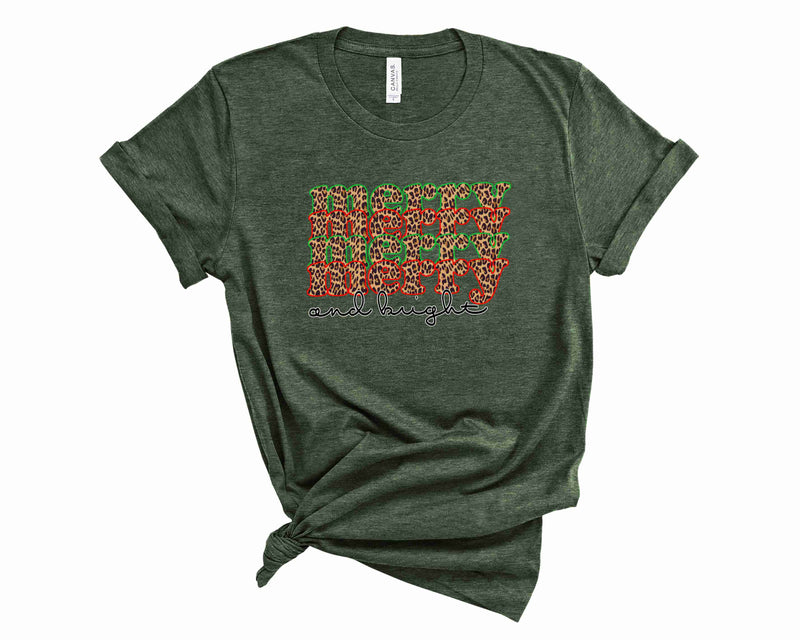 Merry Merry Merry Leopard - Graphic Tee