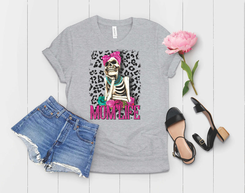 Mom Life Skeleton- Graphic Tee