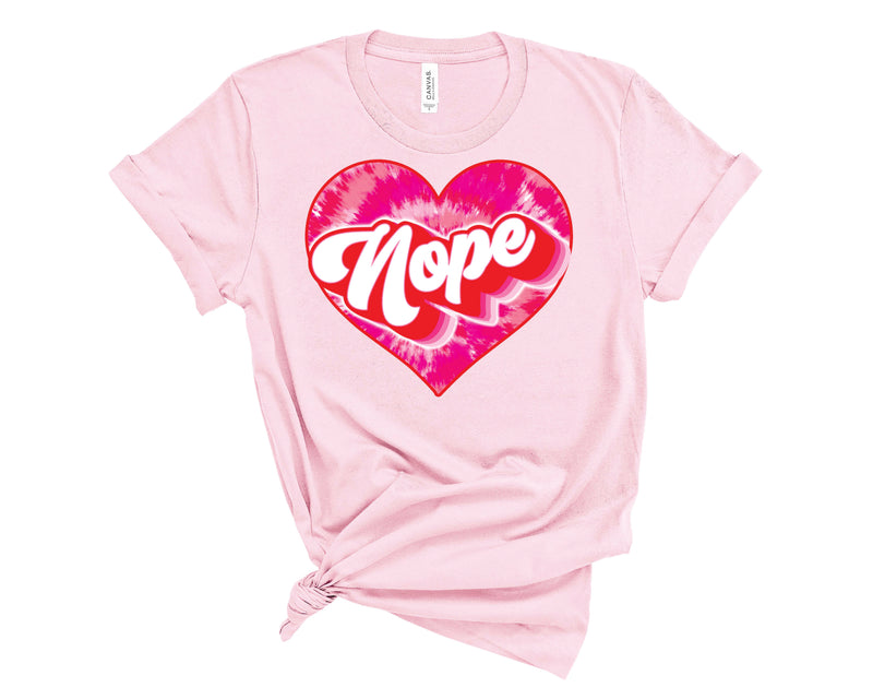 Nope Tie Dye Heart  - Transfer