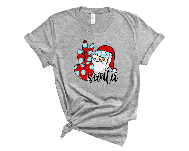 Peace love Santa blue - Graphic Tee