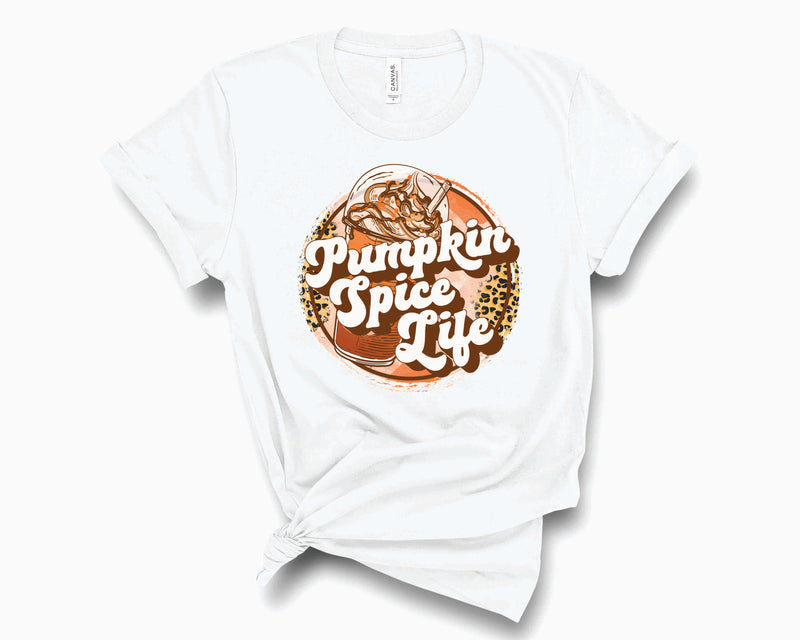 Pumpkin Spice Life Leopard- Graphic Tee