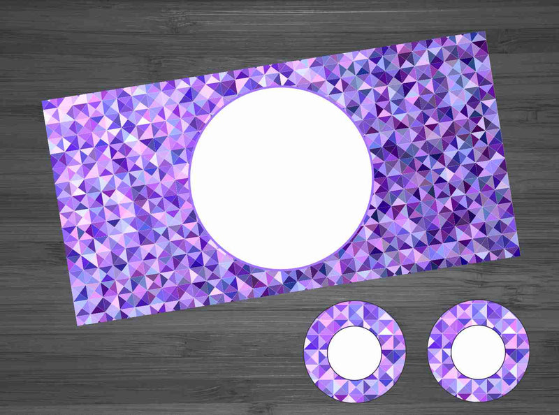 Purple Mosaic Print  Car Kit