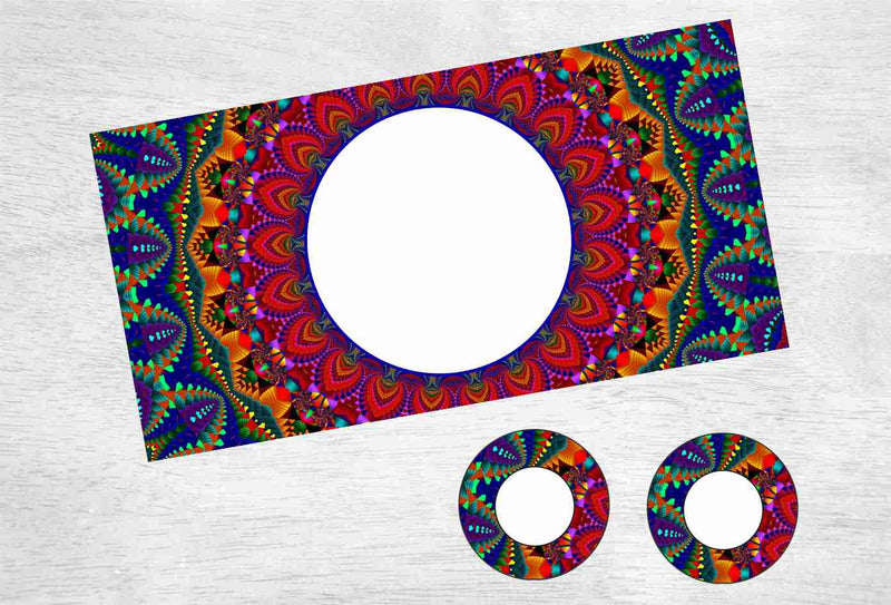 Rainbow Circular Mosaic Car Kit