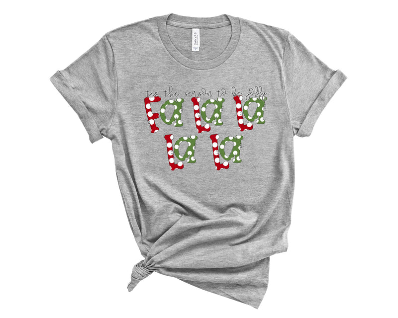 Red and green fa la la - Graphic Tee