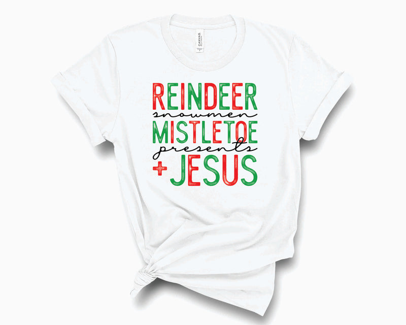 Reindeer Snowman Jesus - Transfer