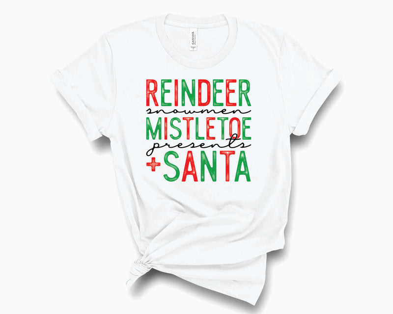 Reindeer Snowman Santa - Transfer