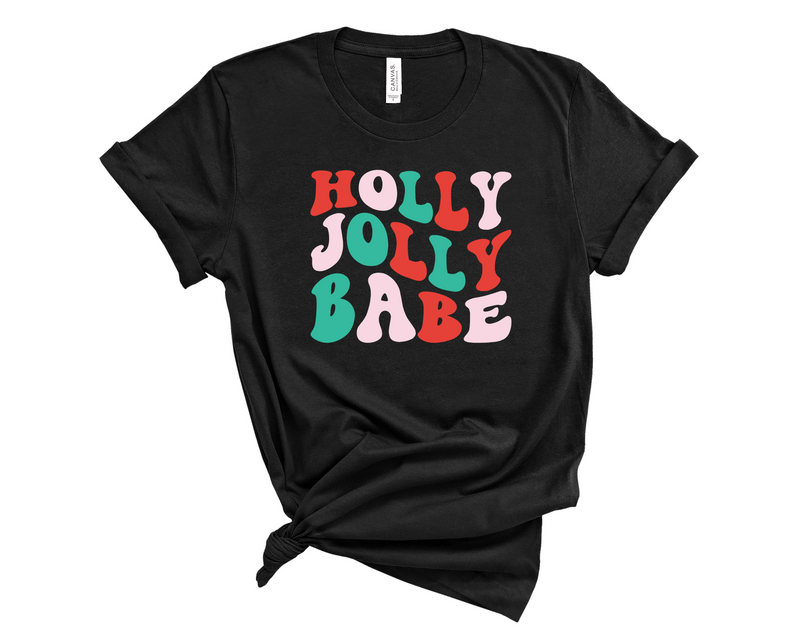 Retro Holly Jolly Babe - Transfer