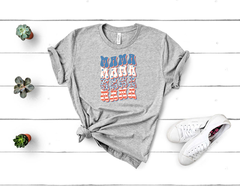 Retro Patriotic Mama - Graphic Tee